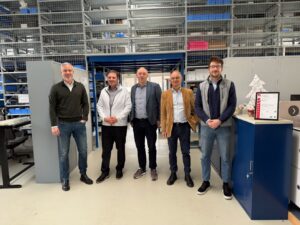 Successful closing: Fabian Kroeher, Andreas keller, Manfred Menzi, Robin Grand and Moritz Kornherr